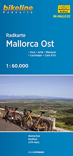 Radkarte Mallorca Ost: Inca – Artà – Manacor – Llucmajor – Cala d‘Or (Radkarten) von Esterbauer GmbH